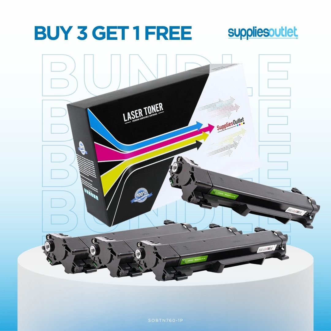 Brother TN760 Toner Compatible High Yield - Bundle