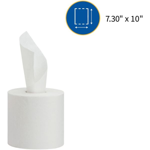Genuine Joe 2-Ply Centerpull Paper Towels, 100% Recycled, 600 Sheets Per Roll, Pack Of 6 Rolls