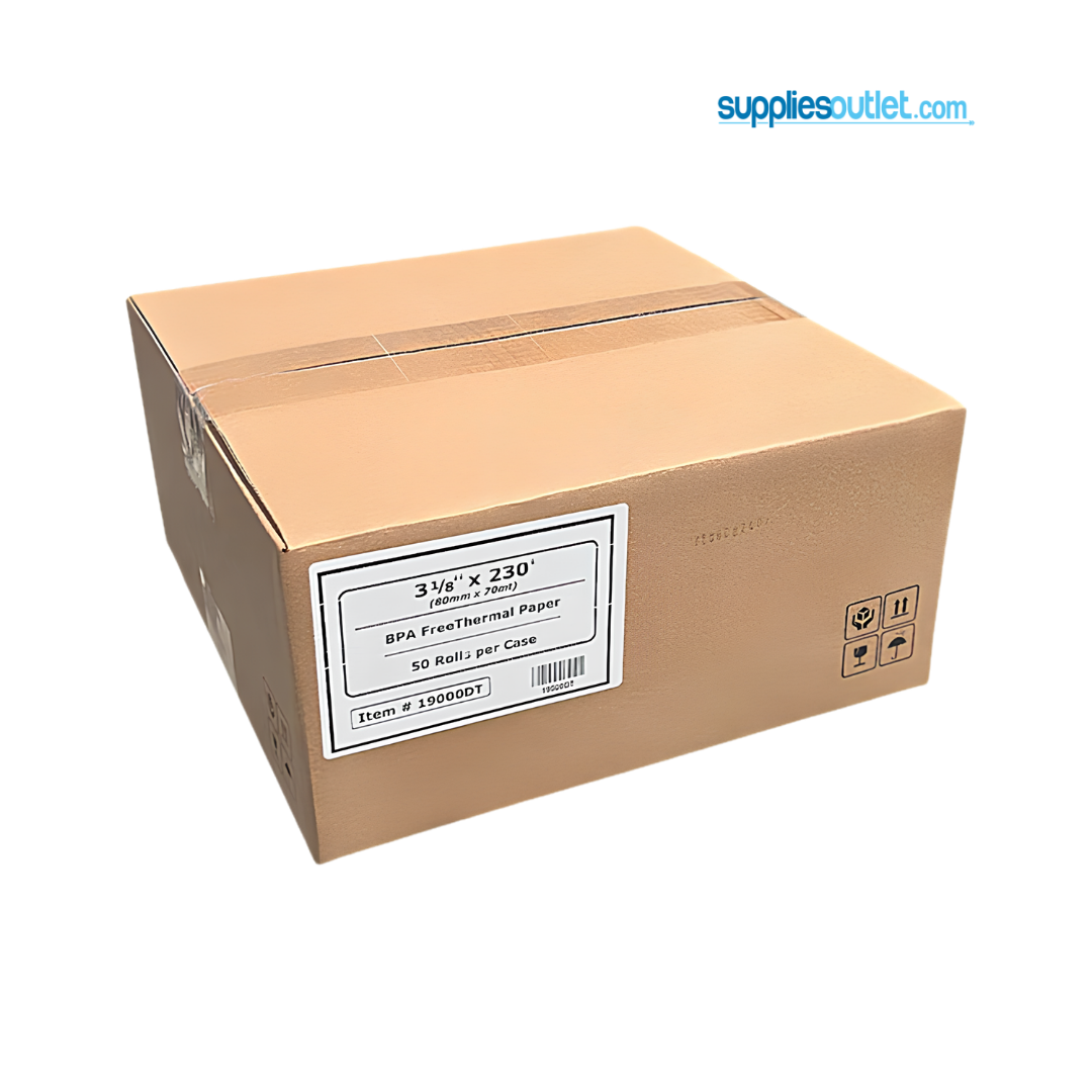 3 1/8" x 230' Thermal Paper Rolls (50 Rolls)