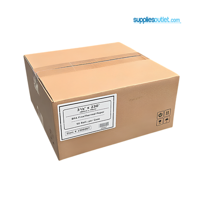 3 1/8" x 230' Thermal Paper Rolls (50 Rolls)