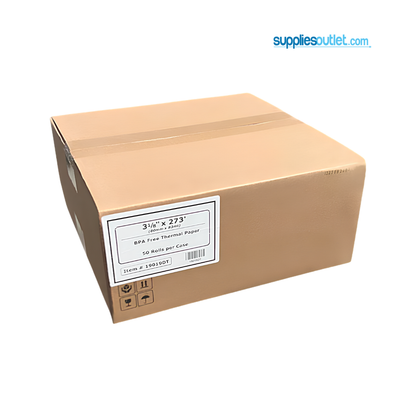3 1/8" x 273' Thermal Paper Rolls (50 Rolls)