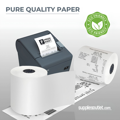 3 1/8" x 273' Thermal Paper Rolls (50 Rolls)