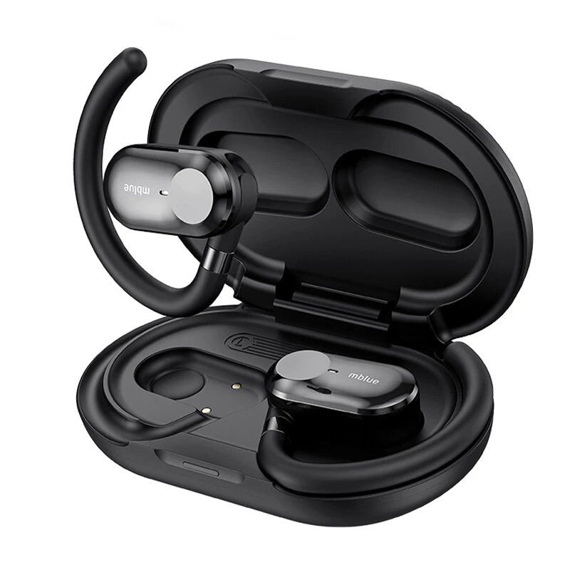 MEIZU Mblue H06 OWS Headset Wireless bluetooth Earphone HiFi Sound ENC Call Noise Reduction DNS Sound Transmission 25H Standby Time Earhooks Sports Headphones - Beige