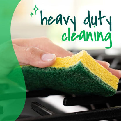 Scotch-Brite Heavy Duty Sponges, 6 Scrubbing Sponges, Great For Washing Dishes and Cleaning Kitchen