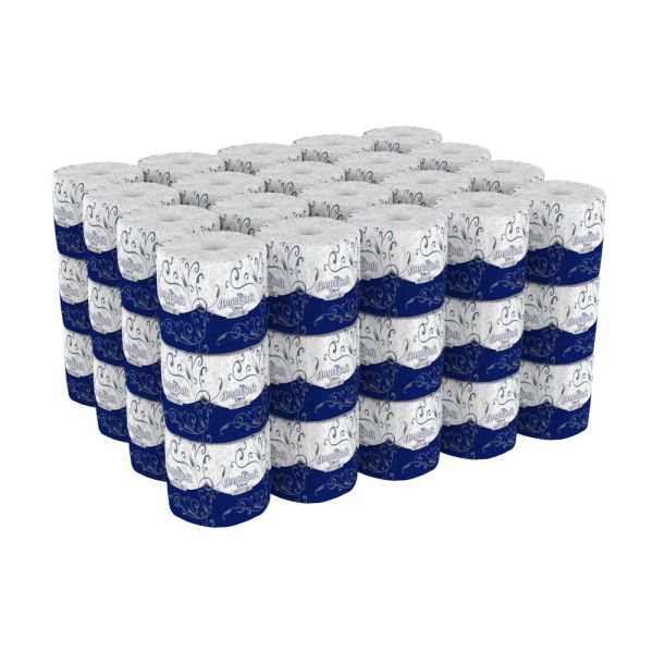 Angel Soft by GP PRO, 2 Ply, Professional Series Standard Roll Toilet Paper, 4x4, Recycled, White, 400 Sheets, 60 Rolls per Case