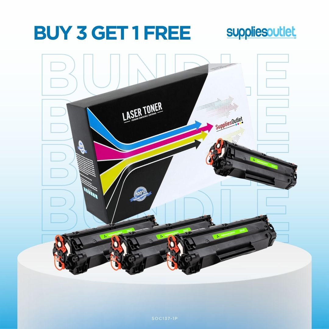 Canon 137 Black High Yield Toner - Compatible Bundle