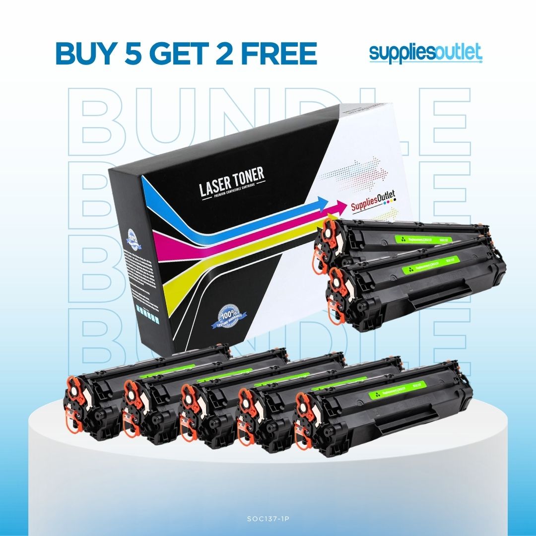 Canon 137 Black High Yield Toner - Compatible Bundle