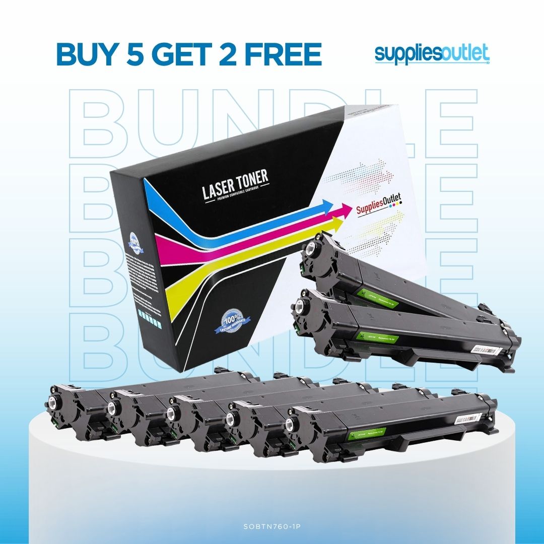 Brother TN760 Toner Compatible High Yield - Bundle