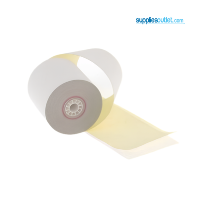3" x 95' 2-Ply Carbonless Paper (50 rolls/case)
