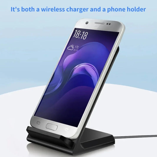 15W Desktop Vertical Wirelss Charger Fast Wireless Charging