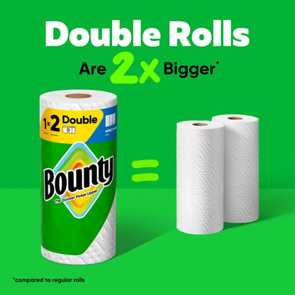 Bounty Select-a-Size Kitchen Roll Paper Towels, 2-Ply, 5.9 x 11, White, 82 Sheets/Double Roll, 12 Rolls/Carton