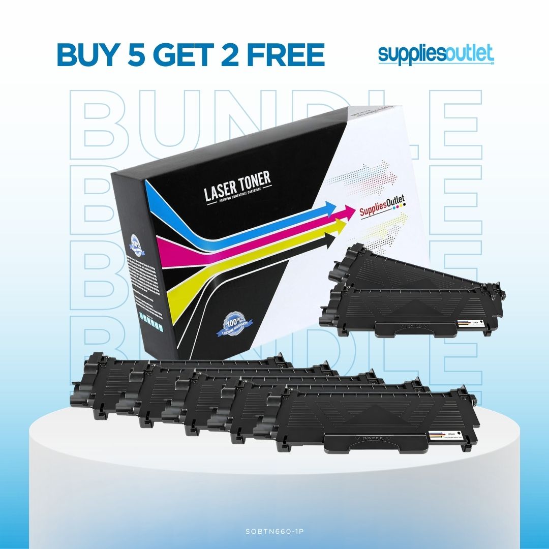 Brother TN660 High Yield Toner - Compatible Bundle