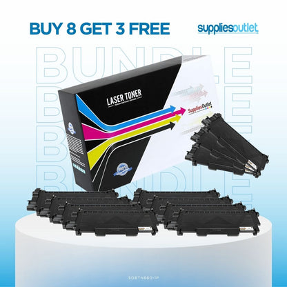 Brother TN660 High Yield Toner - Compatible Bundle