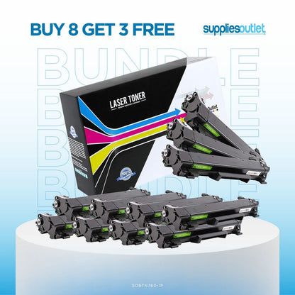 Brother TN760 Toner Compatible High Yield - Bundle