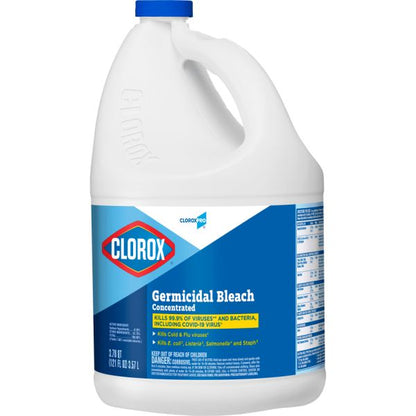 CloroxPro Clorox Germicidal Bleach, Concentrated, 121 Ounce Bottle, Pack of 3 (30966)