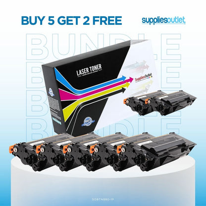 Brother TN880 Black Toner - Compatible Bundle