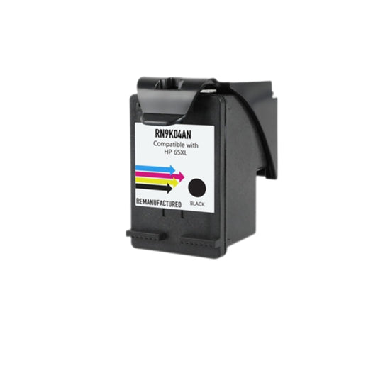 Remanufactured HP 65XL (N9K04AN) Black and Tri-Color High Yield Ink Cartridge - 300 Page Yield