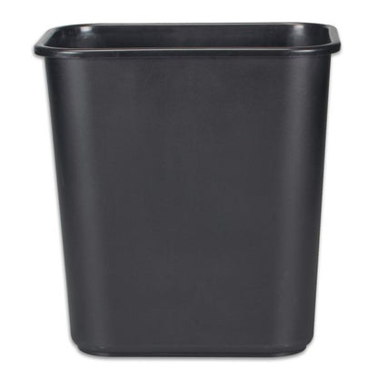 Rubbermaid Durable Polyethylene Wastebasket, 7 Gallons, Black