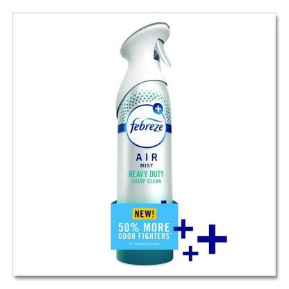 Febreze AIR, Heavy-Duty Crisp Clean, 8.1 oz Aerosol Spray, 6/Carton