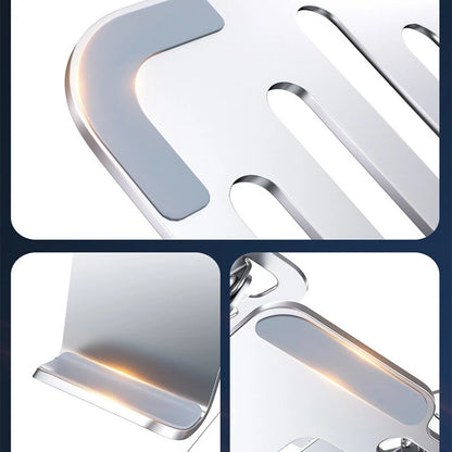 L05 2-in-1 Mobile Phone & Laptop Stand Dual-axis Adjustable Vertical Height Bracket Hollow Design Cooling 40KG Bearing