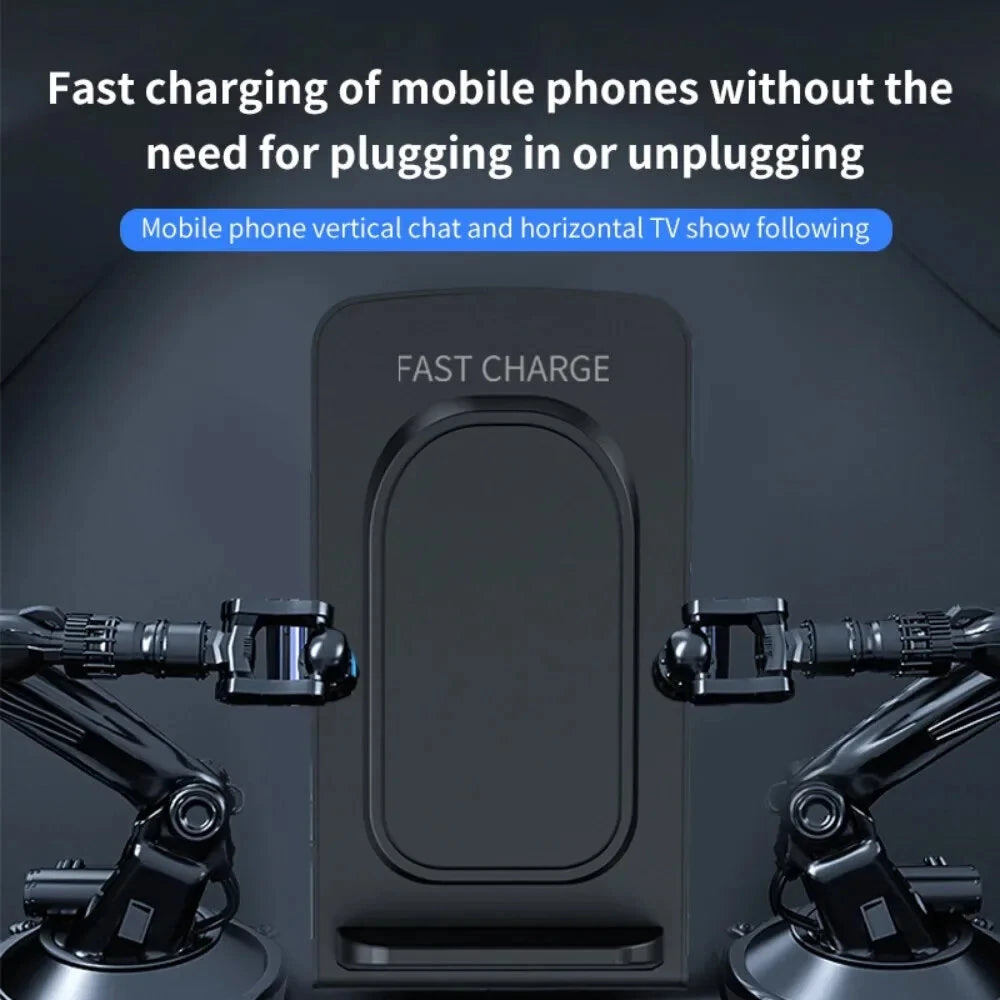 15W Desktop Vertical Wirelss Charger Fast Wireless Charging