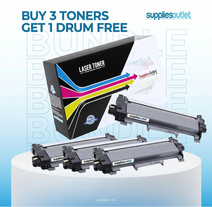 Compatible Brother TN830XL Black Toner + Drum - Bundles
