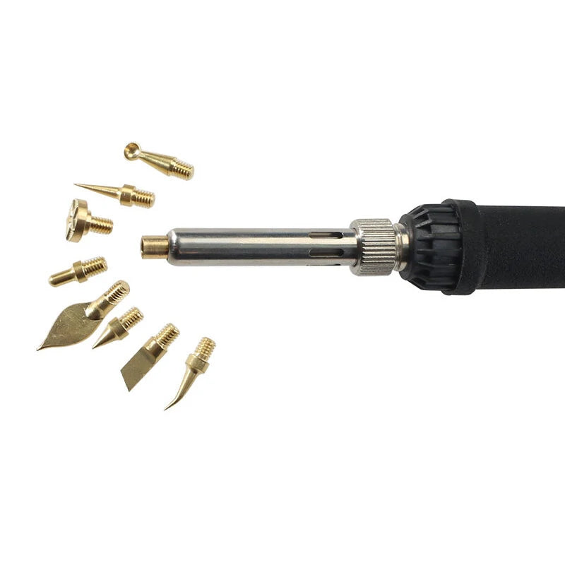 Soldering Iron Tip Kit 3D Printing Modify Finishing Tool Brass Thread Embedded Heat Insert Nut Iron Tip Heat Set Insert Tools - Hot-melt dressing tool head kit