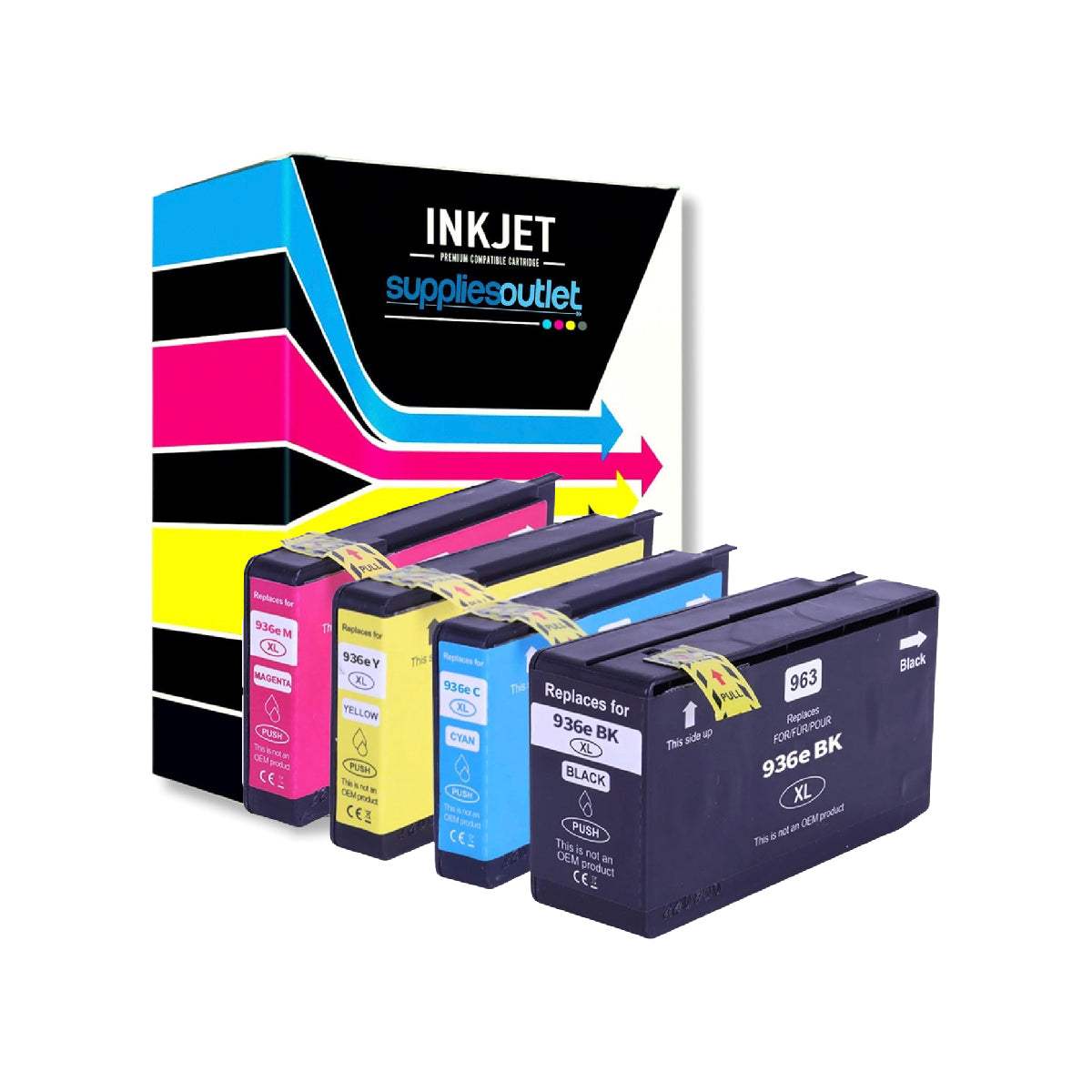 HP 936e Ink 4 Color Pack High Yield - Compatible