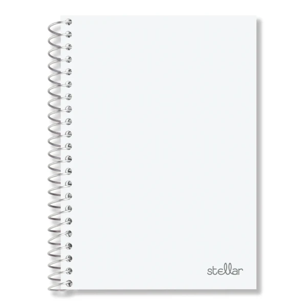 Stellar Poly Notebook, 4-1/2" x 7", 1 Subject, College Ruled, 100 Sheets, White