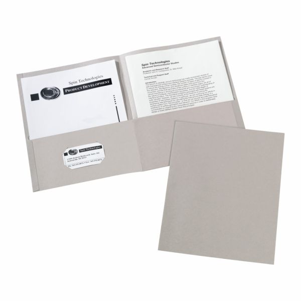 Avery Two Pocket Folders 8-1/2" x 11" Box Of 25