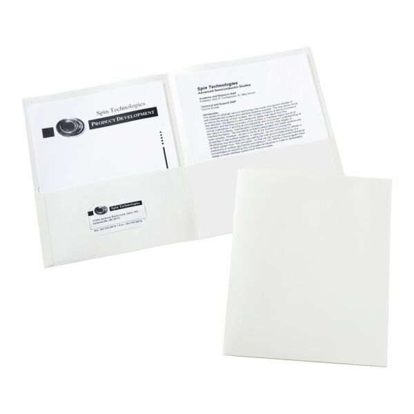 Avery Two Pocket Folders 8-1/2" x 11" Box Of 25