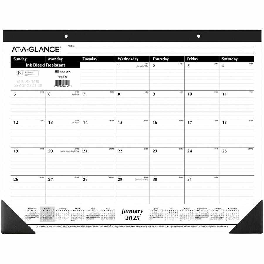 At-A-Glance Monthly Desk Pad Calendar