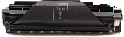 Black toner cartridge with a label on a brown background - Brother DR730 Drum Unit