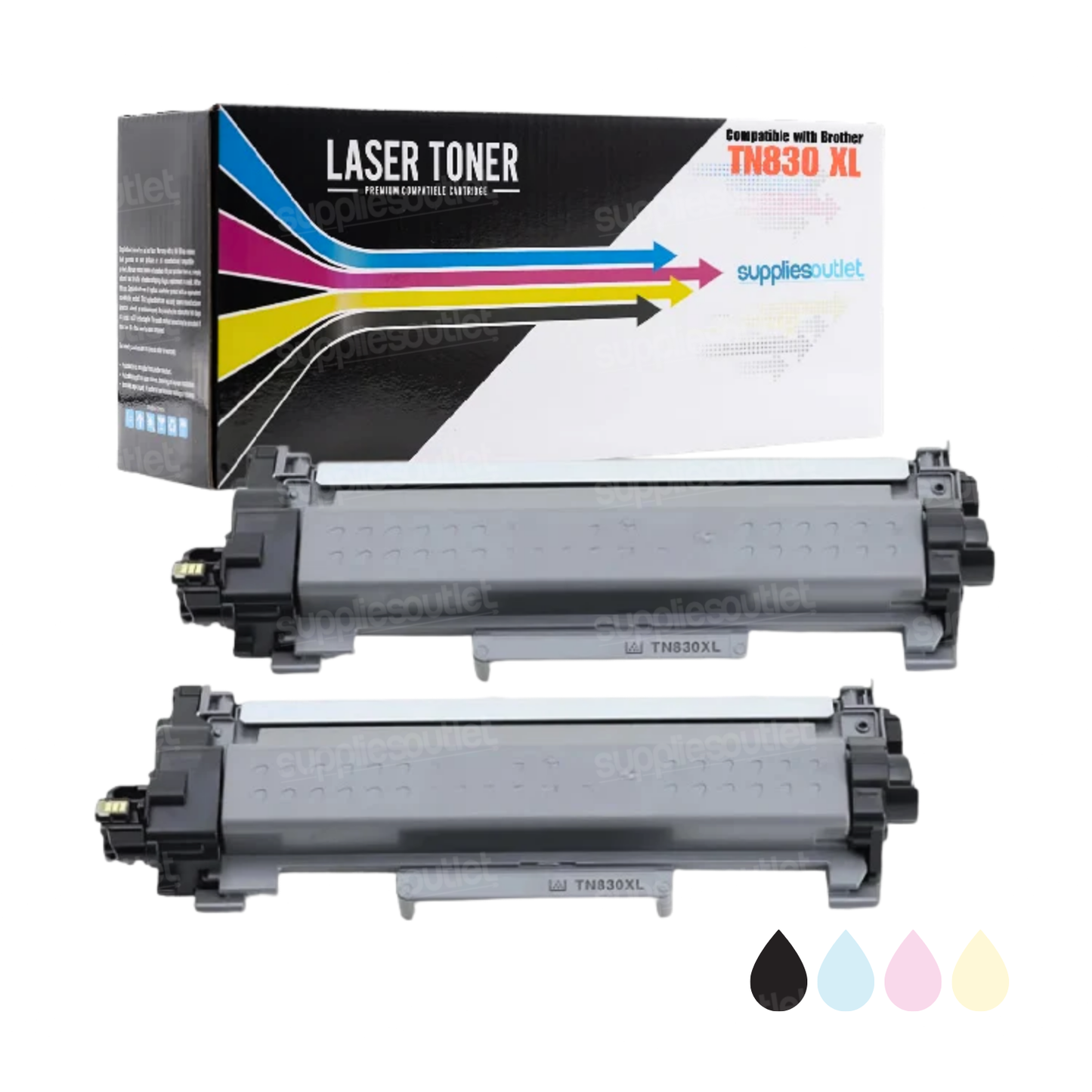 Brother TN830XL Black High-Yield Toner - Compatible