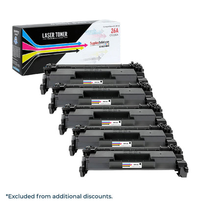 Compatible HP 26A (CF226A) Black Toner Cartridge - 3,100 Page Yield