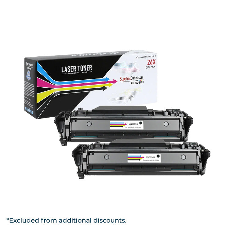 HP 26X (CF226X) Black High Yield Toner - Compatible