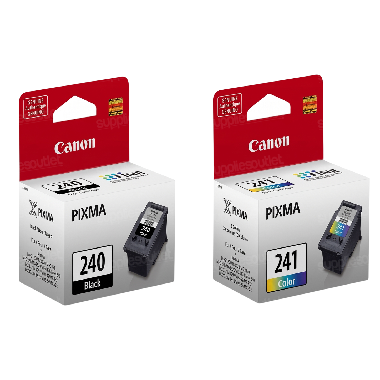 Canon PG-240 Black Color Ink Cartridge (5207B001) - Genuine OEM Original