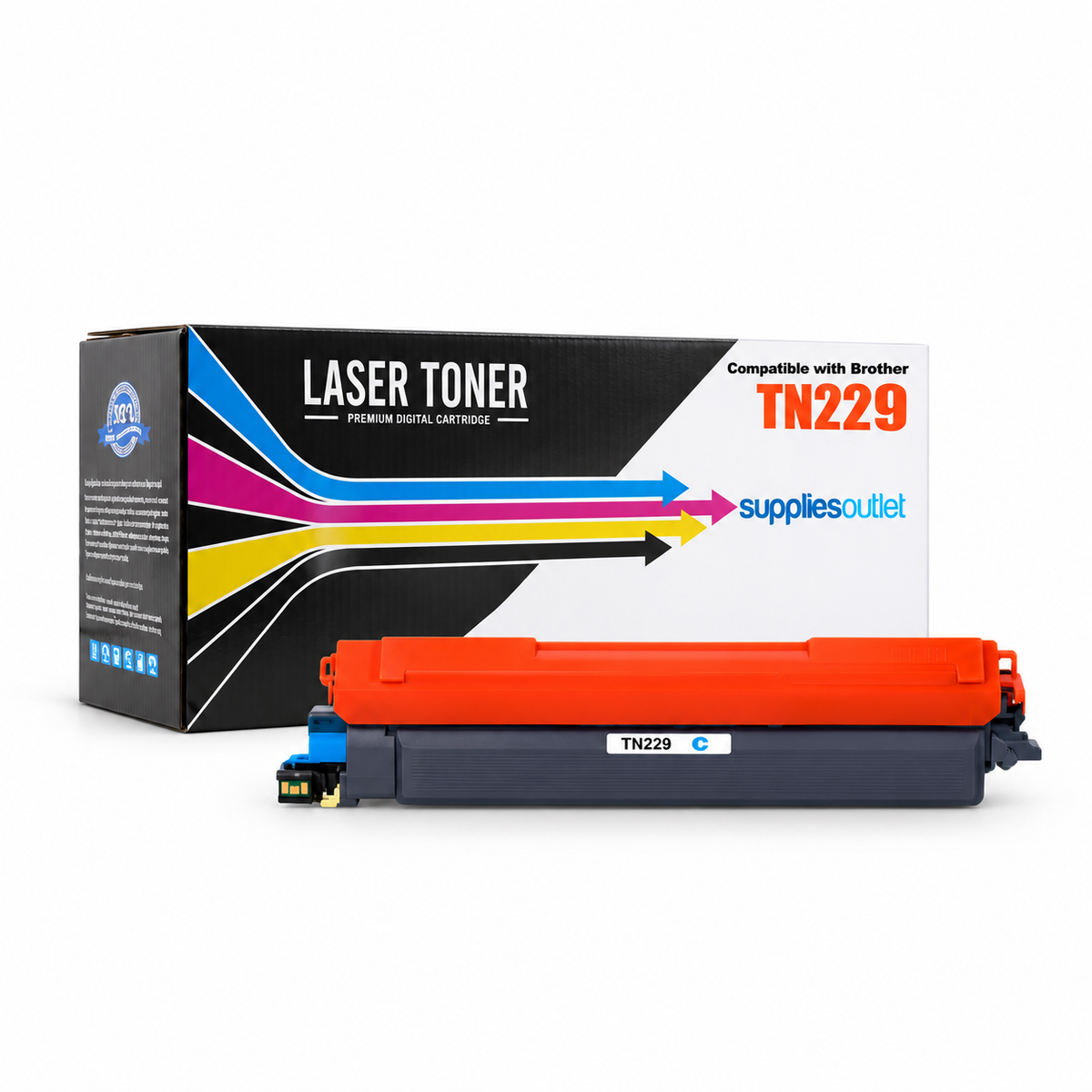 Compatible Brother TN229 (All Colors) High Yield Toner Cartridge - Black 3,000 - Color 2,300 Page Yield