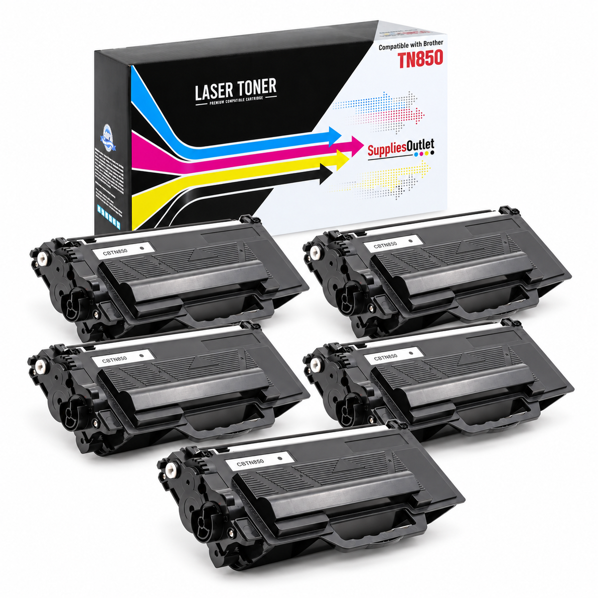 Compatible Brother TN850 (Black) High Yield Toner Cartridge - 8,000 Page Yield
