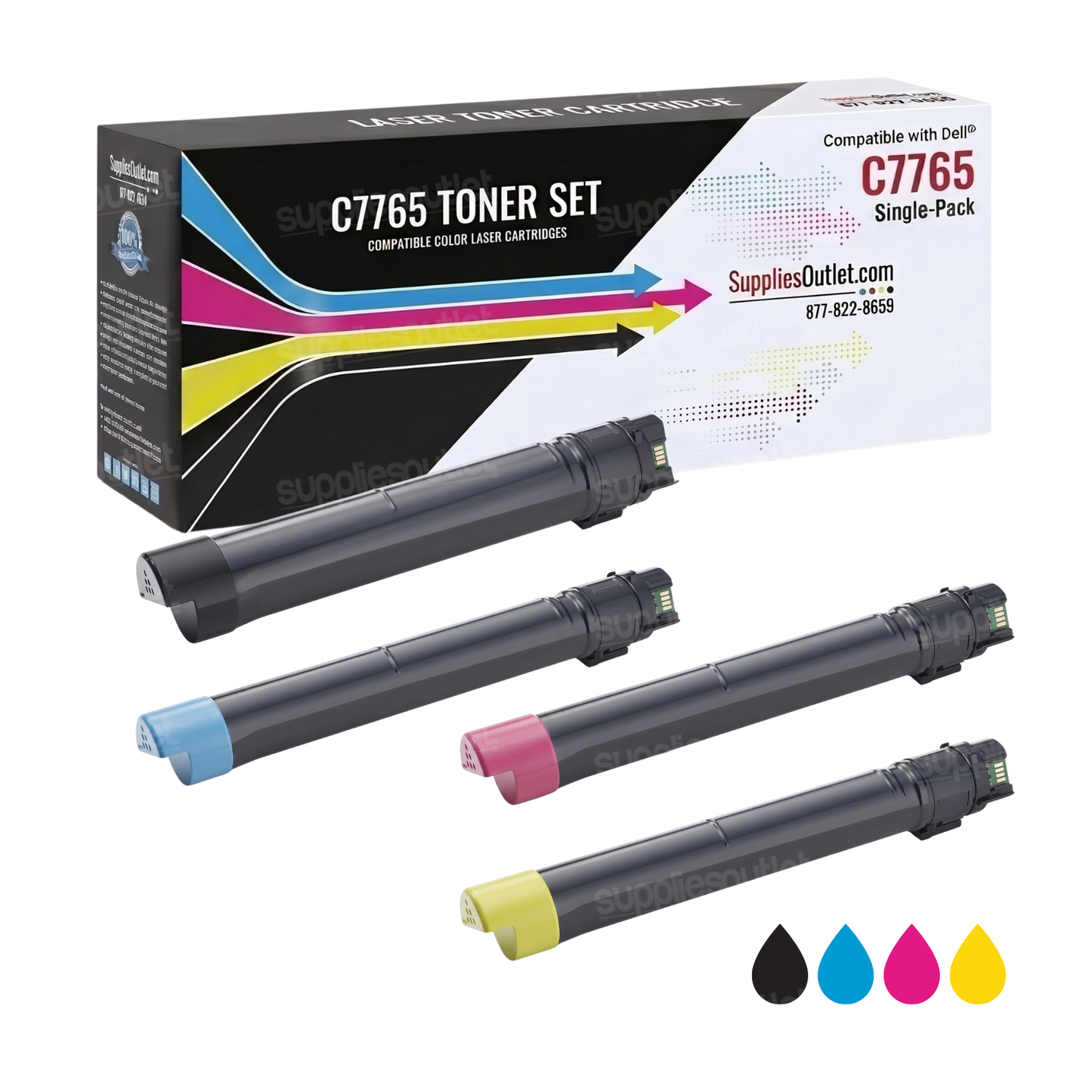 Compatible Dell C7765 Toner Cartridge (All Colors) by SuppliesOutlet