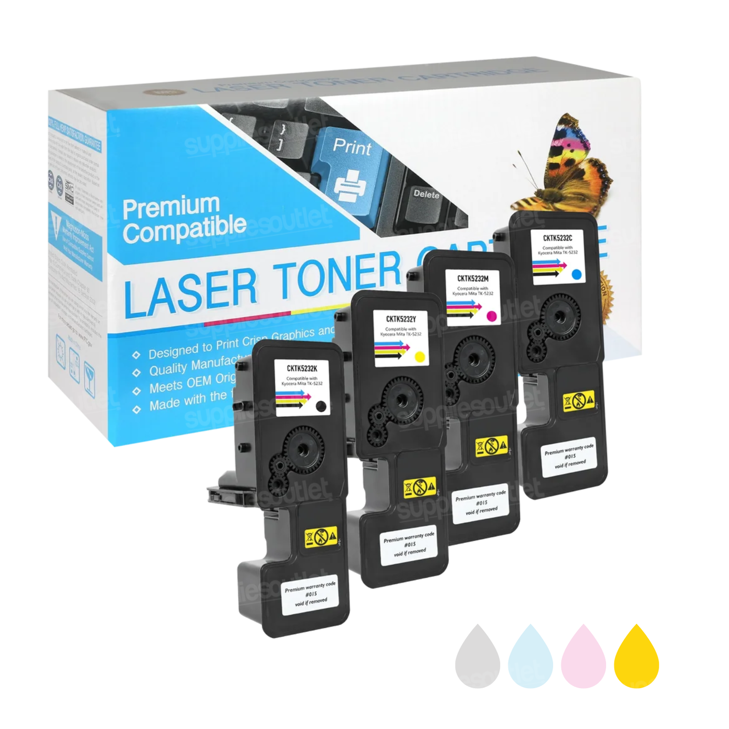 Kyocera TK-5232 Compatible Toner Cartridges
