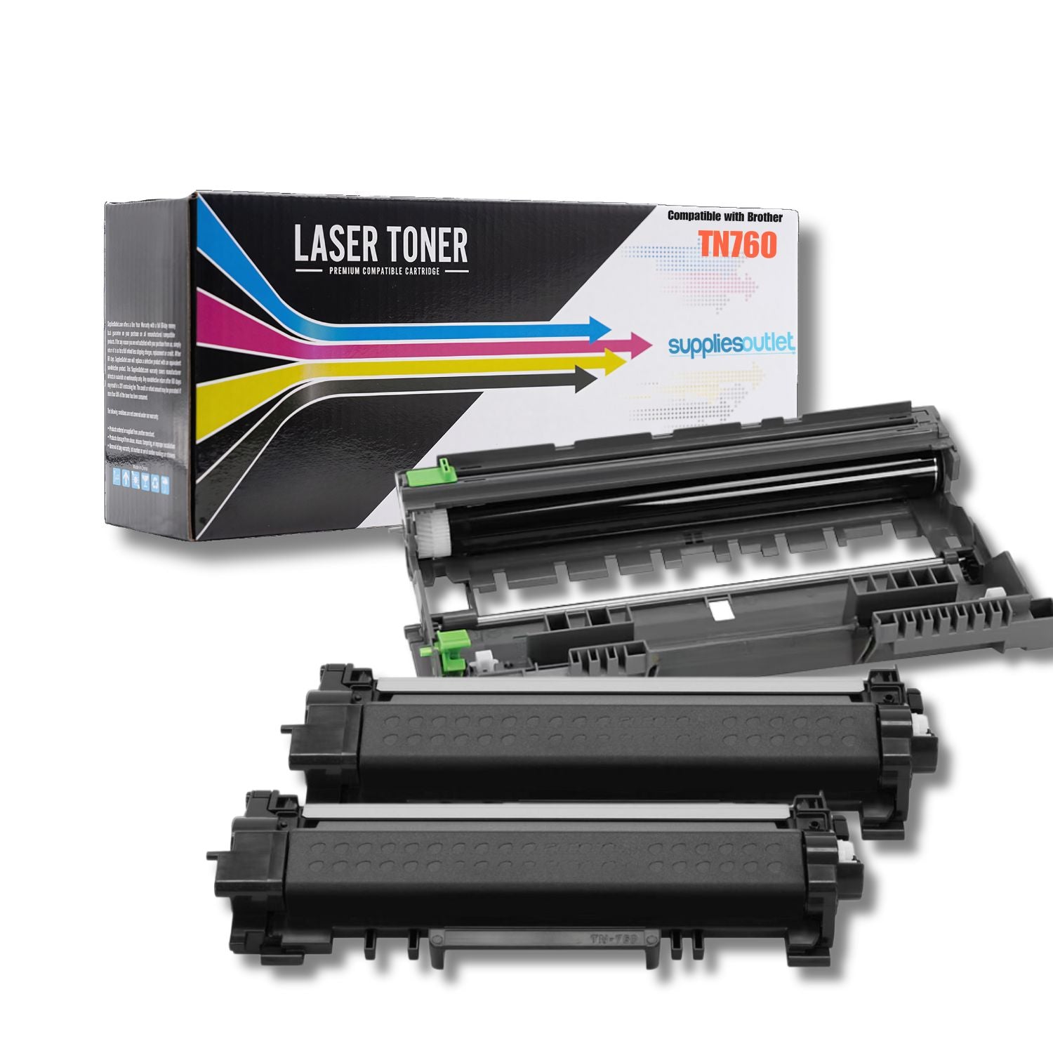 Brother TN760 and DR730 Bundle - Compatible | Supplies Outlet LLC