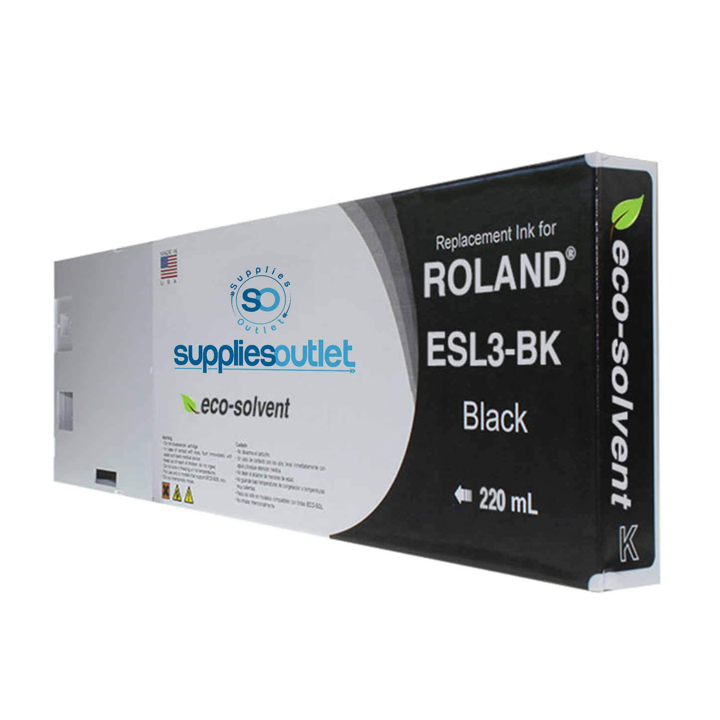 Roland ESL3 Compatible Wide Format 220 mL, Cartridge Replacement for Roland ESL3CY - Cyan