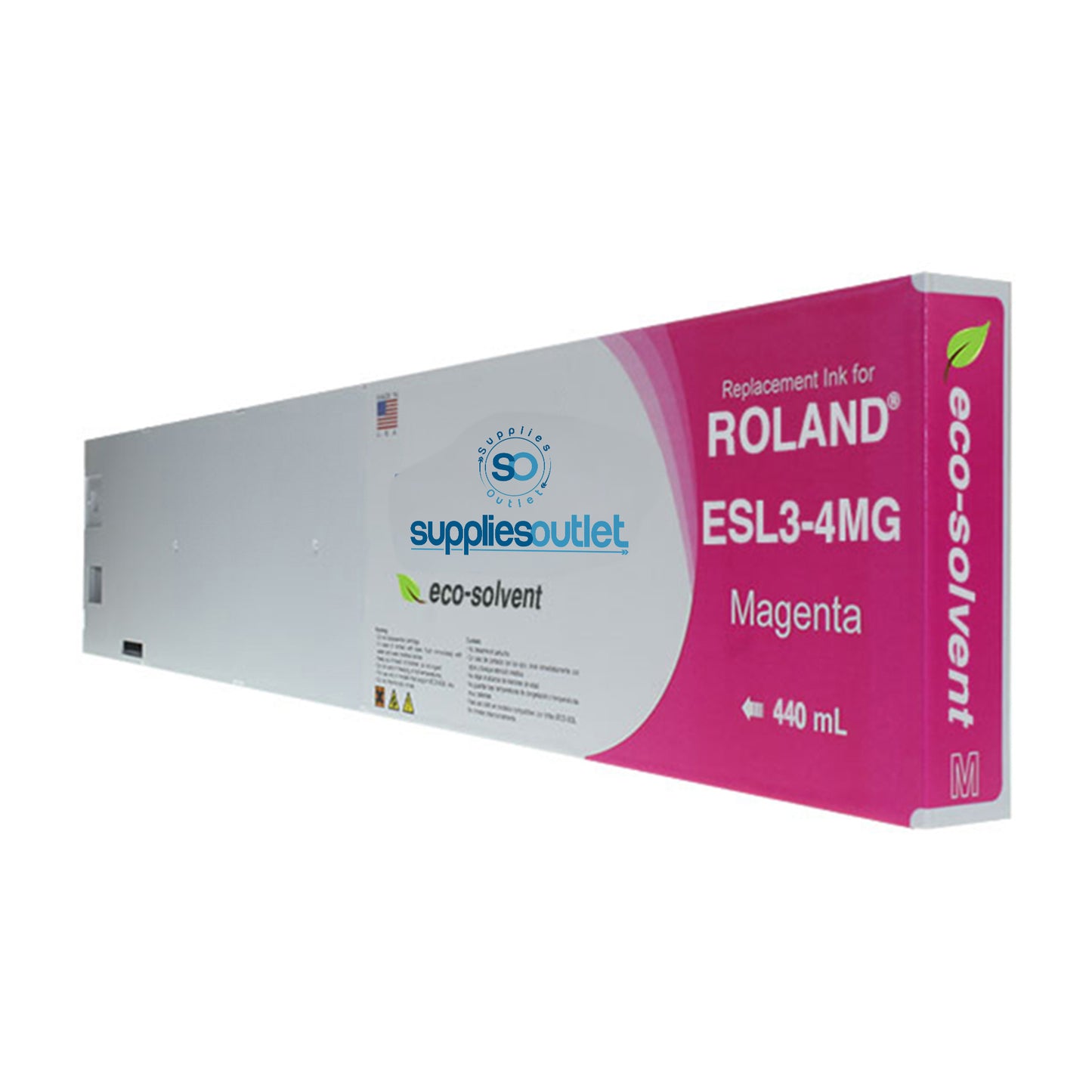 Roland ESL3 Compatible Wide Format 220 mL, Cartridge Replacement for Roland ESL3CY - Cyan