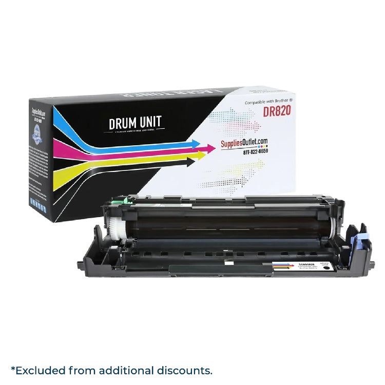 Compatible Brother DR820 (Black) Drum Unit - 30,000 Page Yield
