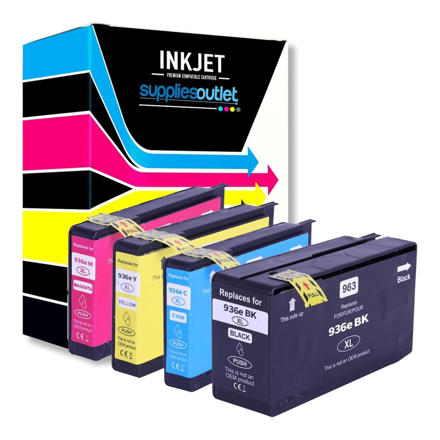 HP 936e Ink 4 Color Pack High Yield - Compatible