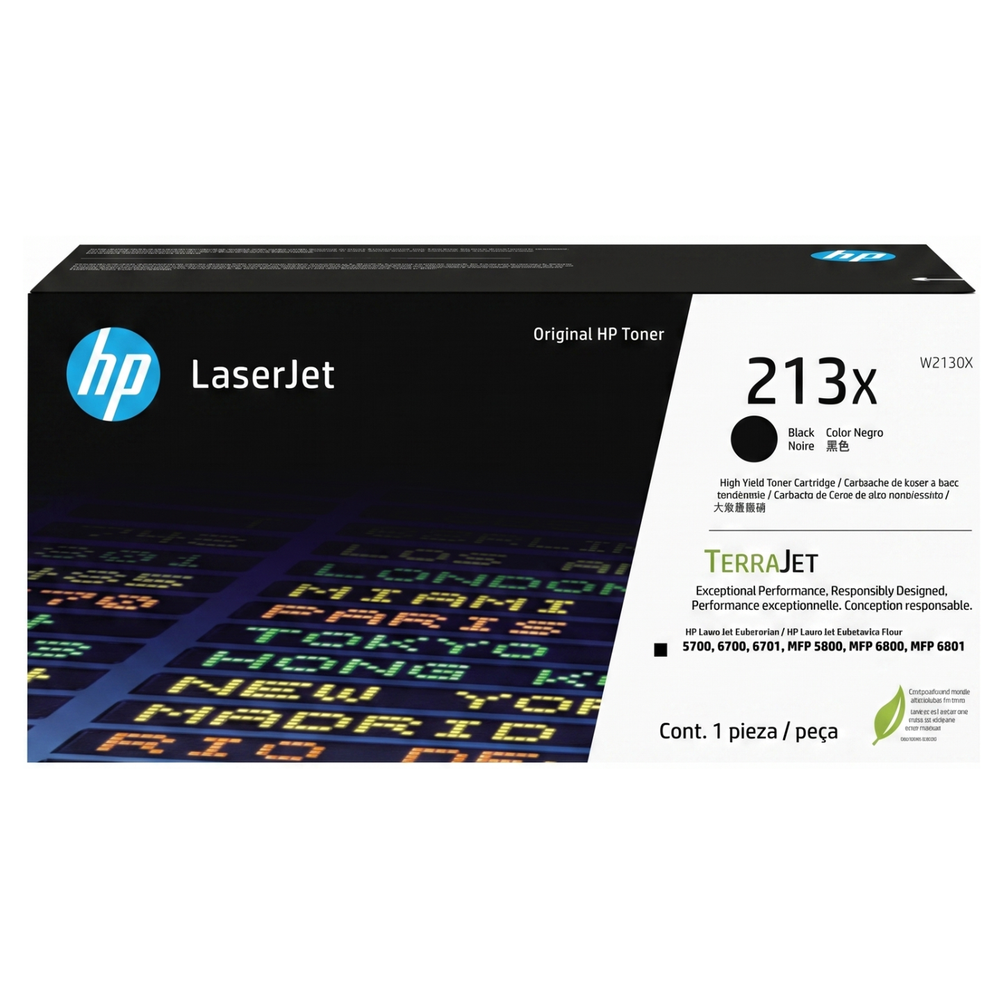 HP 213X High Yield Toner OEM Cartridge (W2130X)