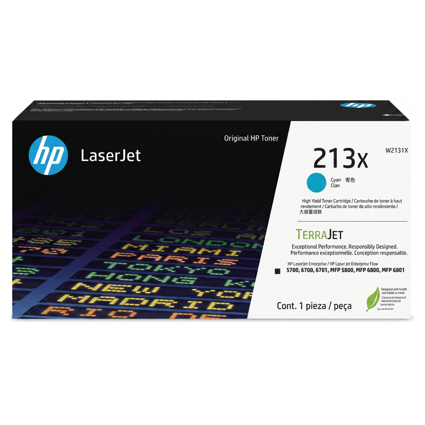 HP 213X High Yield Toner OEM Cartridge (W2130X)