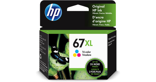 HP 67XL (Black and Tri-color) High Yield Ink - OEM