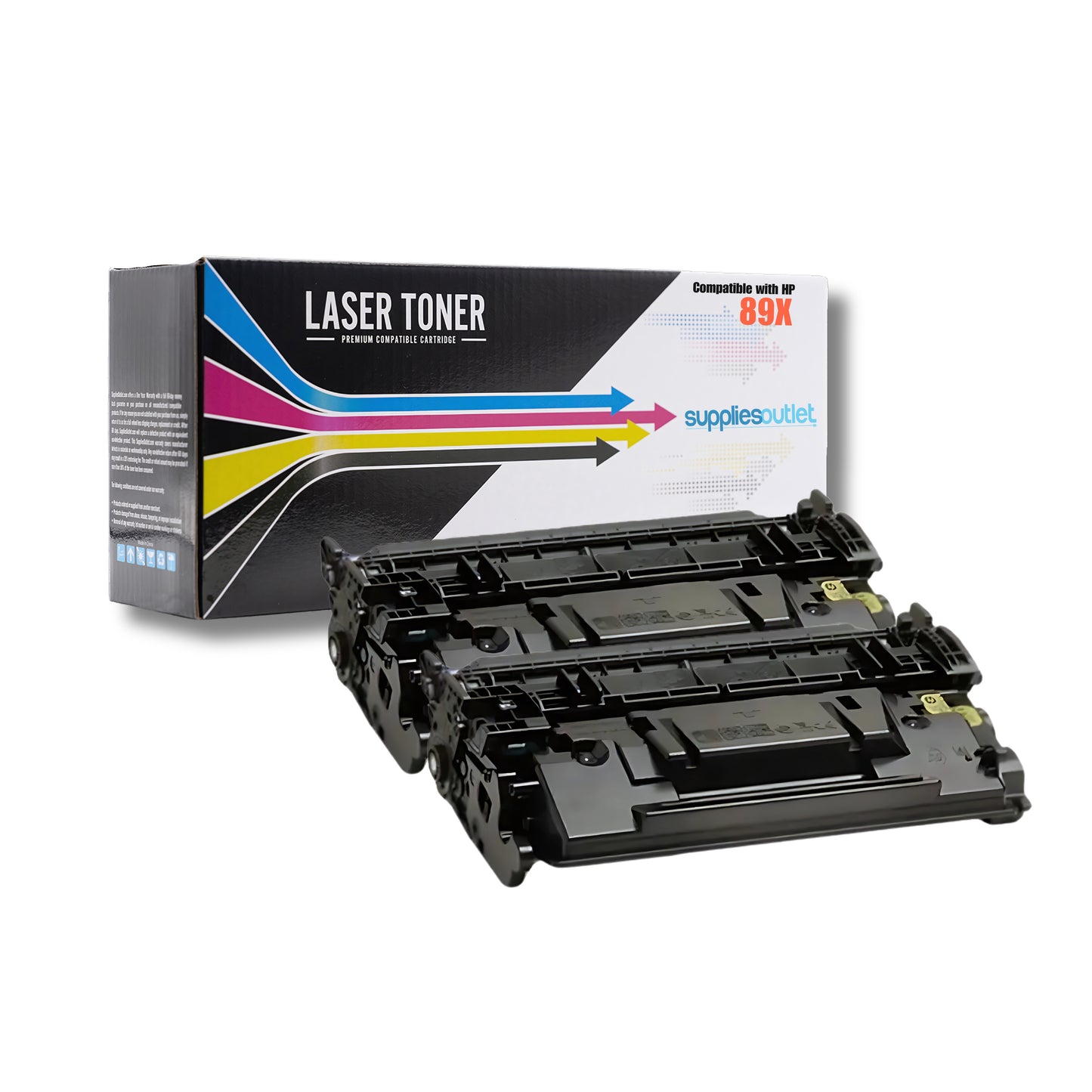 Compatible HP 89X (CF289X) Black Toner Cartridge High Yield with Chip - 10,000 Page Yield